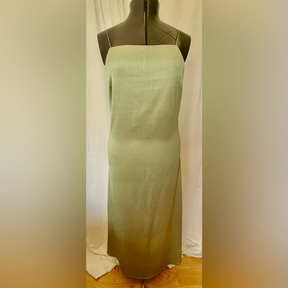 Camila Coelho Sage Maxi Dress L Side Slit Spaghetti Strap Revolve Wedding Prom